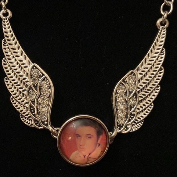 Hand Crafted Jewelry - - Elvis Snap Button Necklace